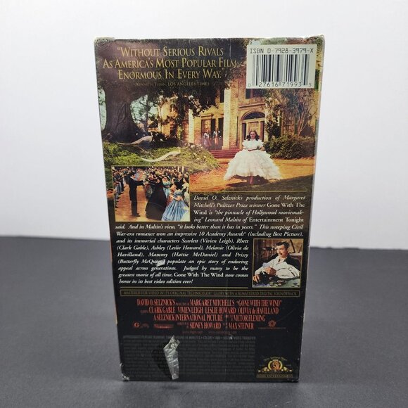 Gone With The Wind VHS Tape 1939 David Selznicks Sealed - Picture 2 of 4